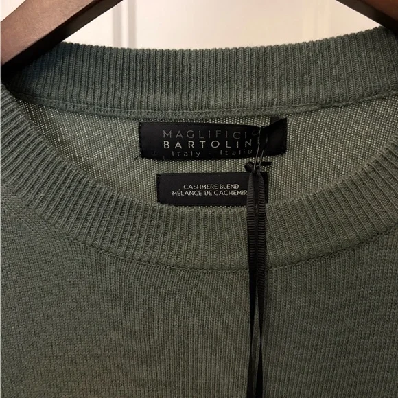 Bartolini Cashmere blend - Men's Green Sweater - Picture 3 of 5